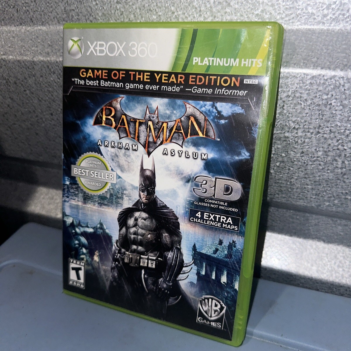 Jeu Xbox 360 Batman Arkham Asylum - Édition Game Of The Year, Bon état, Boîtier Et Notice Inclus