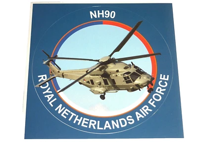 MILITARY AIRSHOW AUFKLEBER STICKER HELI NH-90 ROYAL NETHERLANDS AIR FORCE RNAF - Bild 1 von 3