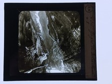 GORGES DE LA TAMINA SWISS ALPES PHOTO GLASS PLATE MOLTENI 1900 PARIS