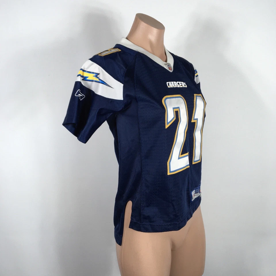 Camiseta deportiva de fútbol americano juvenil cosida Reebok NFL Los Angeles Chargers Tomlinson #21 S Foto 4 de 4