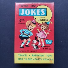 Vintage Built Rite Toy Over 100 Jokes & Riddles Box Set 3rd Edition USA Made New