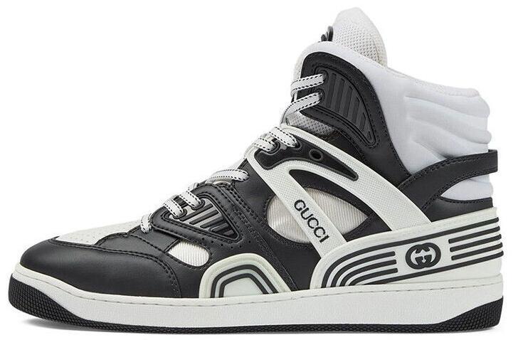 Gucci Basket High Black White for sale | eBay