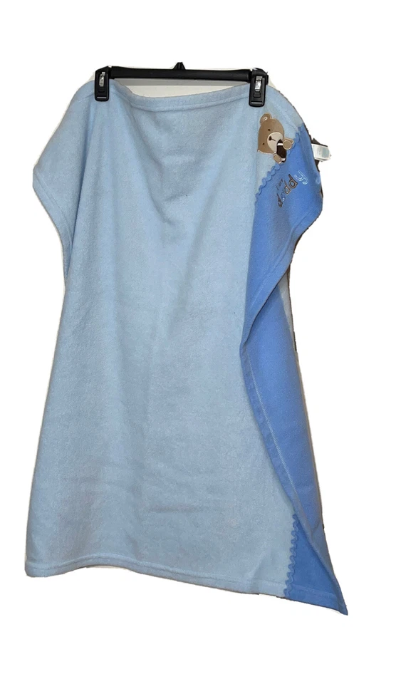 "Manta bebé Carters Child Of Mine azul I Love Daddy Bear Lovey seguridad 30""x34""" Foto 2 de 4