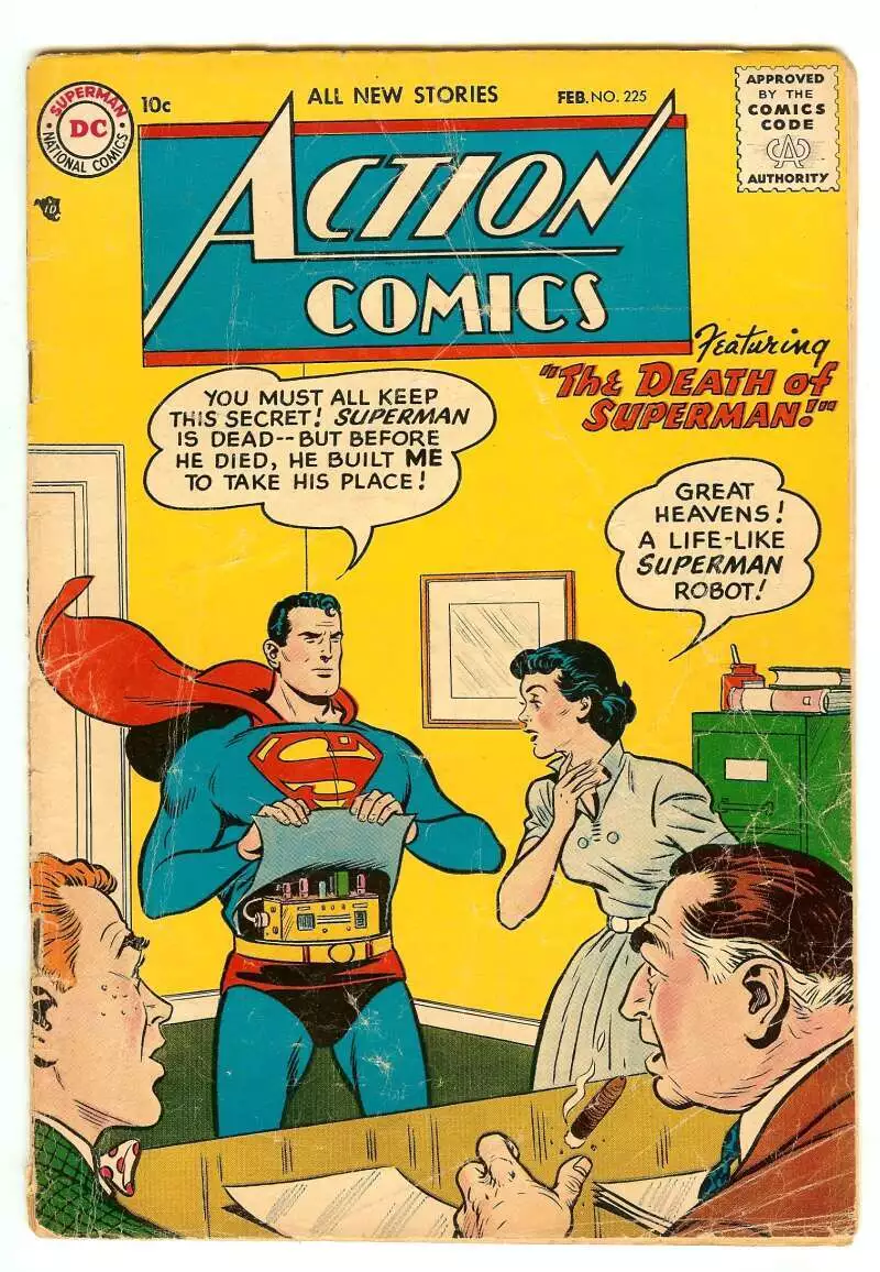 ACTION COMICS #225 1.5 // AL PLASTINO COVER 1957 DC COMICS | eBay