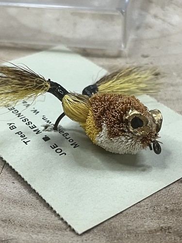 Abercrombie & Fitch Joe Messinger Bucktail Frog Fly Fishing Bass Bug Lure Vtg - Picture 5 of 10