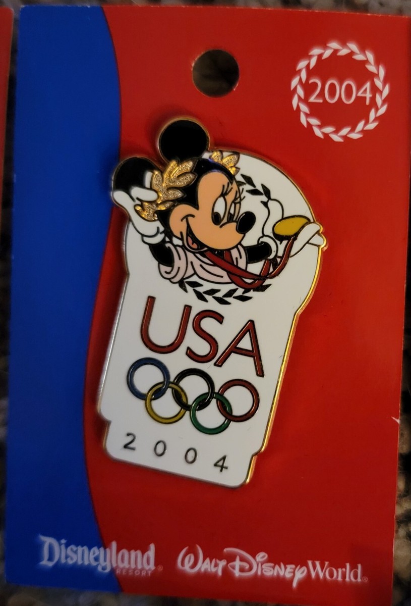 Disney USA Olympic Logo Pins - Mint Condition On Orginal