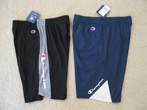 NWT Champion lot of 2 boys youth size L athletic activewear shorts Black & Navy - Picture 10 of 10