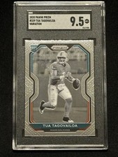 2020 Tua Tagovailoa Prizm Negative Variation SGC 9.5 Rookie Card RC Miami #339. rookie card picture