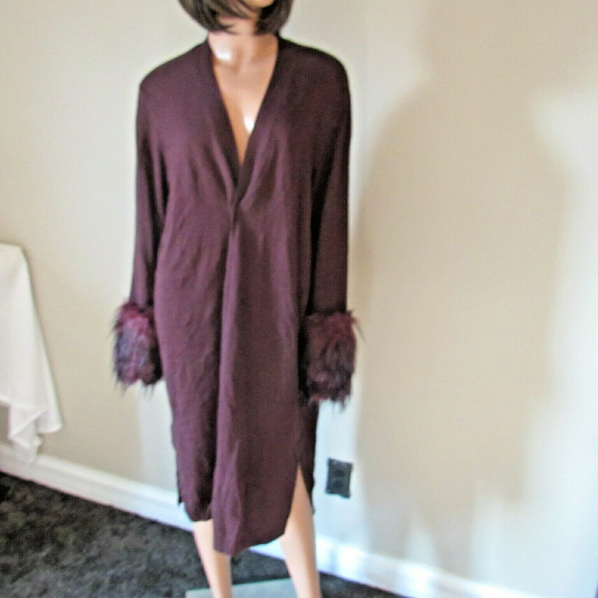 Vince camuto faux cheap fur cuff cardigan