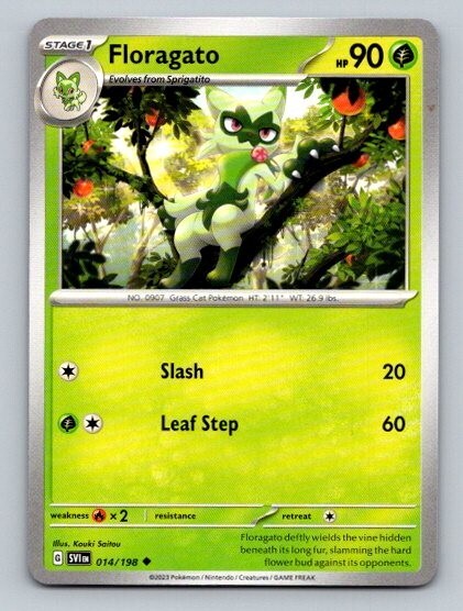 2023 Pokemon Card Scarlet & Violet Floragato 14/198