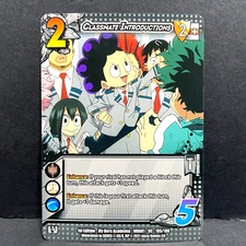 2021 MY HERO ACADEMIA MHA01 CLASSMATE INTRODUCTIONS 105/180 1ST EDITION UNCOMMON