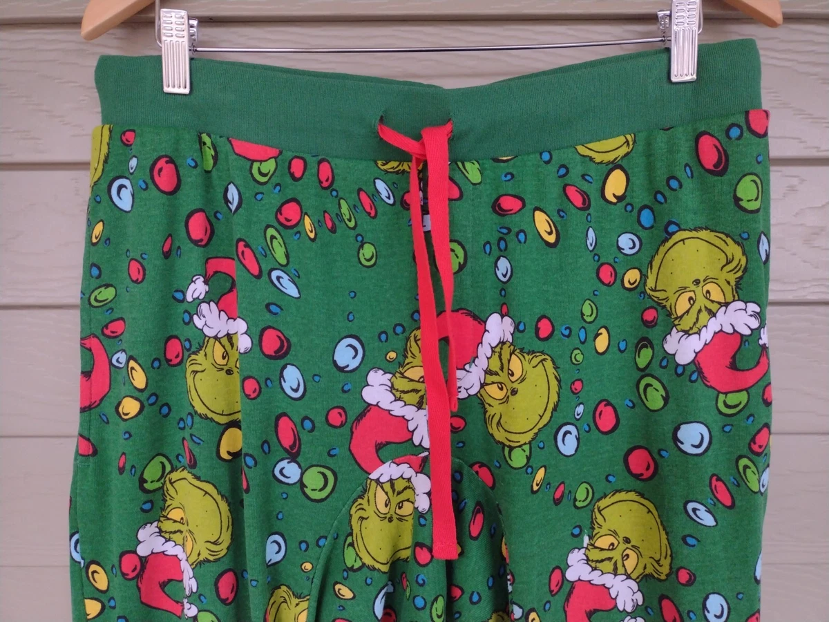 Dr. Seuss The Grinch Mens Christmas Holiday Santa Pajama Pants with Pockets  : : Clothing, Shoes & Accessories