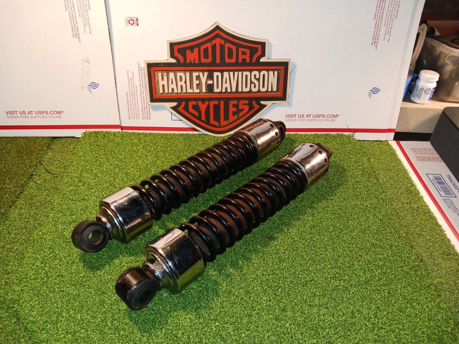 Harley Shovelhead Ironhead Sportster Rear Shock 13.5" OEM Harley Rear Shocks eBay