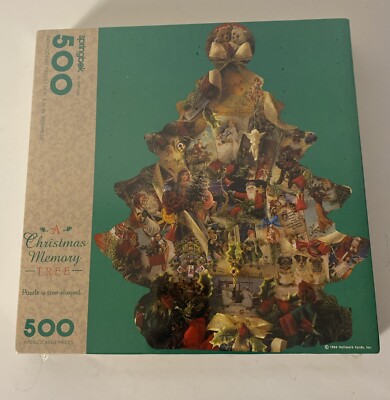 Springbok A Christmas Memory Tree XZL7001 1993 500 Pc. Tree Shaped Sealed