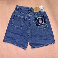 Vintage 1990 s Levis 565 Shorts, Wide Leg, Deadstock NWT, Size 10 W25