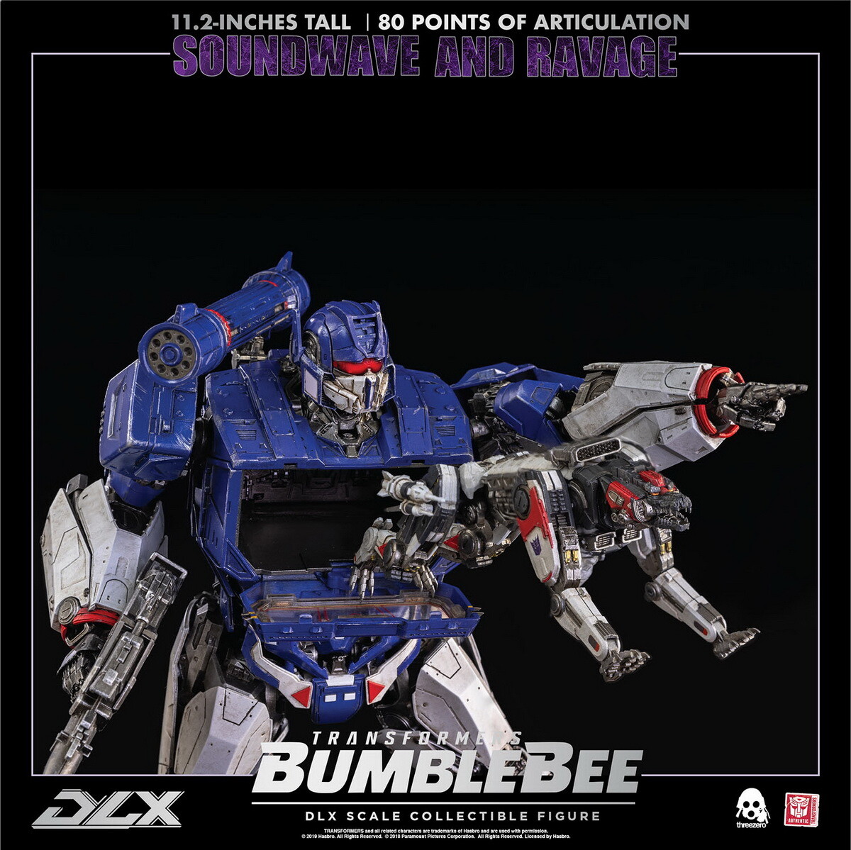 その他 ThreeZero SOUNDWAVE AND RAVAGE DLX HASBRO X THREEZERO TransformsBumblebee Soundwave and Ravage