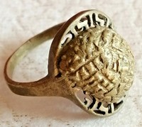 EXTREMELEY ANCIENT ROMAN BRONZE RING RARE ARTIFACT AUTHENTIC