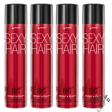 Sexy Hair Big Spray and Play Volumizing Hairspray, 10oz. (4PACK)