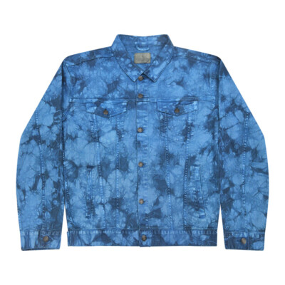 Multi-Color Tie Dye Jacket,  Adults Long Sleeve Cotton Colortone