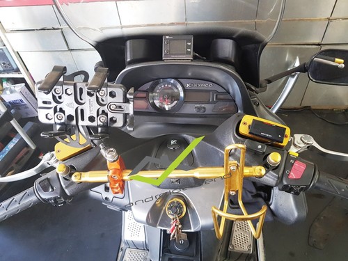 KYMCO XCITING DOWNTOWN MY ROAD CROSSBAR (para GPS, teléfono celular, cámara, altavoces...) - Imagen 11 de 12