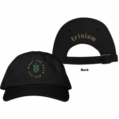 TRIVIUM Dead Men Cap Baseball Kappe Schwarz Cotton One Size Brand New TRIVCAP01B