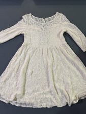 Free People cream 'Shake It Up' Lace Dress
