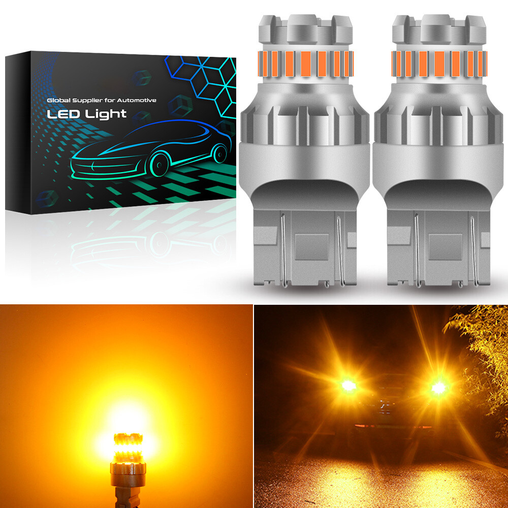 GLOFE Canbus No Hyper Flash LED Turn Signal Lights Rear 7440 7440A 7441