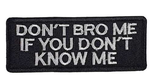 MESSAGE Famous Popular Embroidered Iron Sew On Patch message badge Biker Dress - Foto 21 di 52