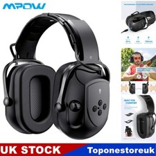 Mpow Bluetooth Ear Defenders Safety Shooting Earmuffs 36dB Nosie Reduction AUX