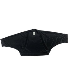 Smart Womens Black Large Sheer Overcoat  Cover Up Cropped Jacket 1739