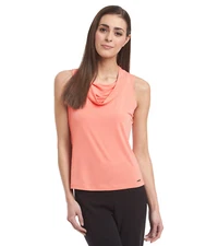 New! CALVIN KLEIN ~Size Petite Large PL~ Cowl-Neck Sleeveless Cami Top Blouse