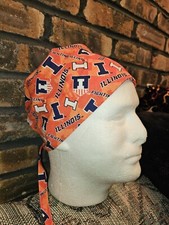 University of Illinois.Handmade SURGICAL SCRUB CAPS