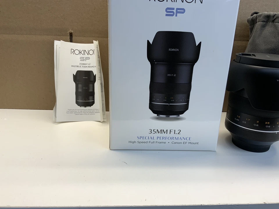 Lente de fotograma completo Rokinon 35 mm f1,2 SP (canon EF con chip automático) nueva otra Foto 2 de 4