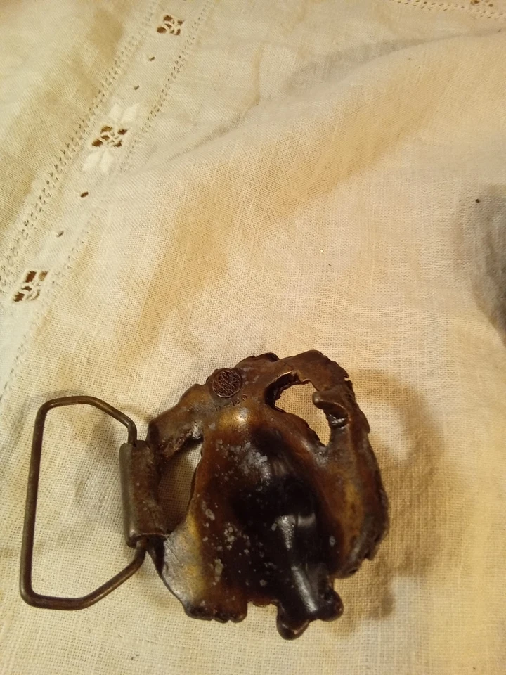 Hebilla de cinturón hombre verde - Bergamota latón funciona - Dios romano D-180 limitado - De colección  Foto 3 de 4