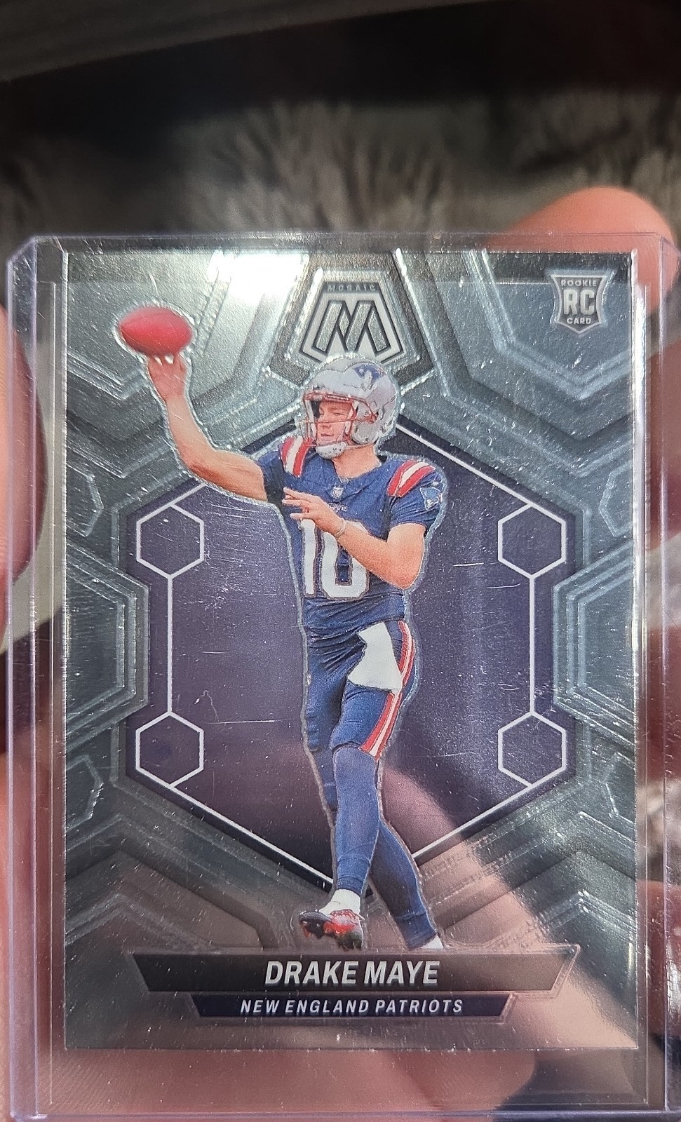 2024 Panini Mosaic - Rookies Drake Maye #303 Silver Prizm (RC)