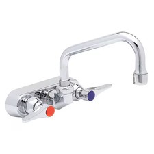 T S Brass B-1115 Low Arc Laundry Sink Faucet, Manual, 4" Mount, 2 Hole