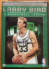 LARRY BIRD AUTOGRAPHED "A BASKETBALL LEGEND" DOUBLE DVD 25th ANNIVERSARY + PICS