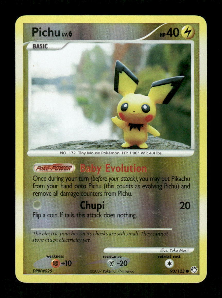 Pokemon Pichu Common Mysterious Treasures 93/123 NM