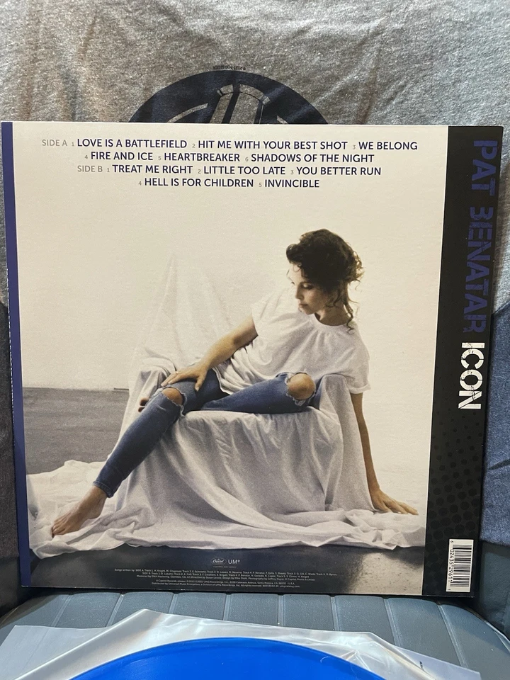 Pat Benatar Icon Vinyl Record Album 2021 Blue Wax NM/NM - Image 2 of 4
