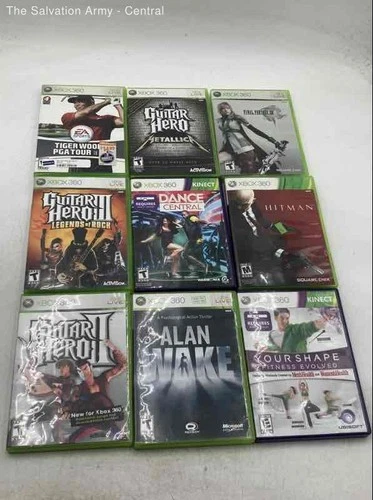 Microsoft Xbox 360 Guitar Hero III: Legends Of Rock And More Games Lot Of 9
