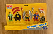 Imaginext DC Super Friends Set Pack BATMAN Superman LINTERNA VERDE Hawkman KRYPTO