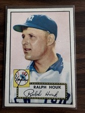 1952 Ralph Houk Vg.-Ex.++ Topps Rookie Baseball Card #200/New York Yankees