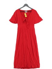 Sezane A-Line Maxi Dress in Red