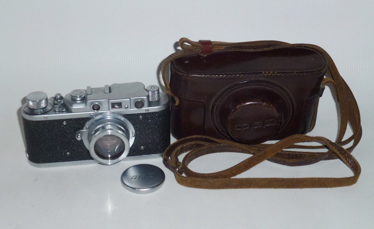 FedⅠc (NKVD,Fed-S？) w/industar-10,case FED-С NKVD USSR Soviet Rangefinder camera copy LEICA 35mm INDUSTAR