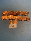 Unc 1958 Lincoln Wheat Cent Roll