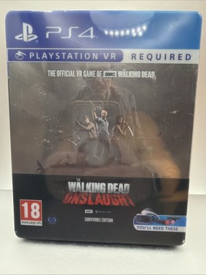 Playstation VR PS4 The WALKING DEAD ONSLAUGHT Survivors Steelbook Edition