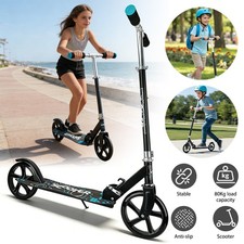 Kick Scooter Rear Wheel Friction Brake 2-Wheels Big Wheels For Boys & Girls