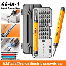46in1 Precision Electric Screwdriver Set Mini 3.7V Cordless Magnetic Bits Tool