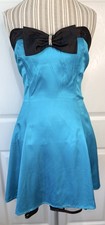 Vintage Y2K Gunne Sax Jessica McCLintock Mini Party Prom Dress With Bow Size 6