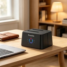 USB 3.0 to SATA Dual-Bay External Hard Drive Docking Station 2.5/3.5" SSD HDD